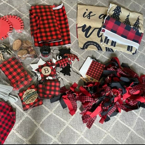 Buffalo Plaid/Wild One Birthday Decor - Picture 2 of 9